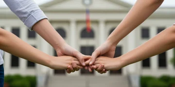 Família demonstrando esperança e segurança, símbolo de acesso a benefícios sociais.
