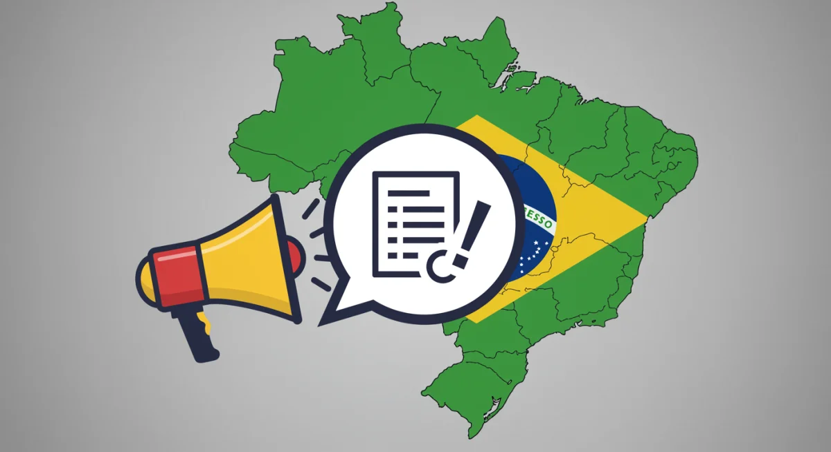 Ícone de denúncia de irregularidades em programa social no Brasil