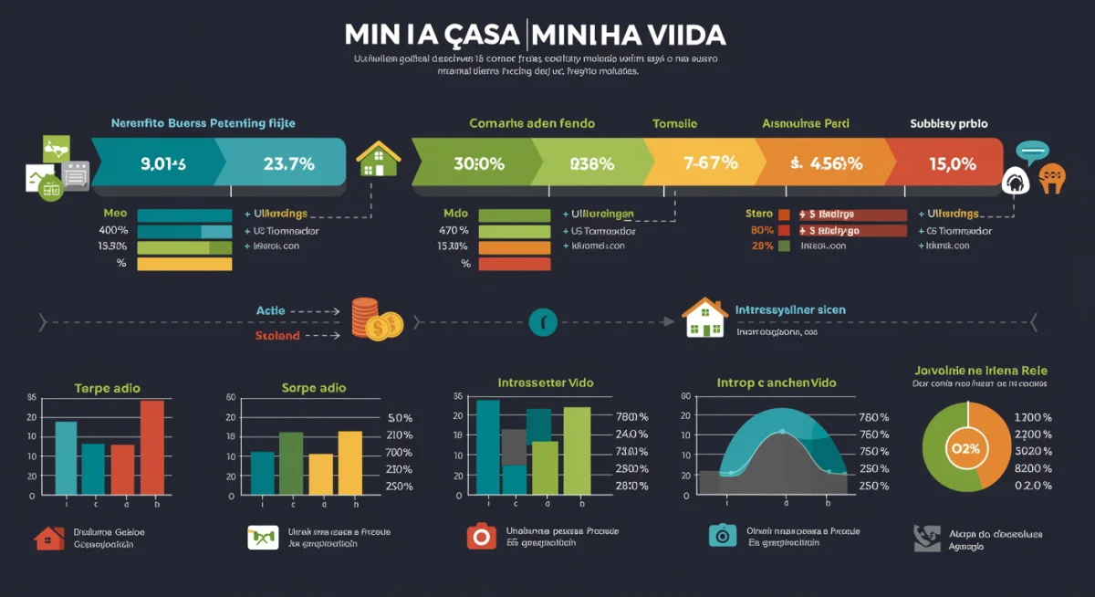 Infográfico detalhando faixas de renda e benefícios do programa Minha Casa Minha Vida.